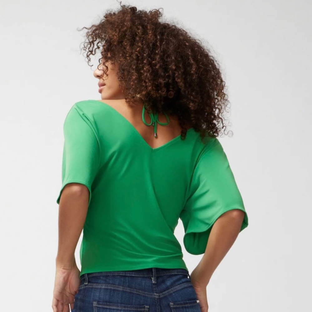 Matte Jersey Ruched Front Top